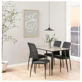 Čierno-hnedý jedálenský stôl Actona Wilma, 120 × 80 cm