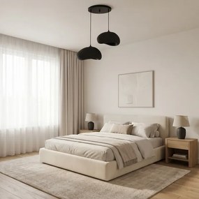 Brilagi - Závesné svietidlo na lanku WABI SABI 2xE27/40W/230V pr. 60 cm čierne