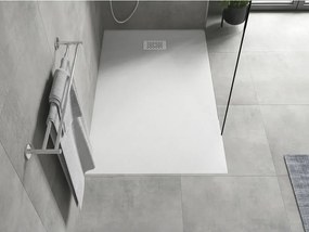 Mexen Hugo, obdĺžniková sprchová vanička SMC 150 x 90 cm, biela, biela krytka, 42109015-W