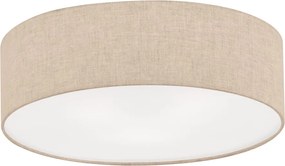 Béžové stropné svietidlo s textilným tienidlom ø 60 cm Thor – Fischer & Honsel