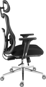 Kancelárska ergonomická stolička Neoseat JAMES — čierna, nosnosť 150 kg