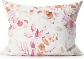 Sada 2 ks dekoračných obliečok na vankúš z mikrovlákna FLORANY 50x70 cm, biela