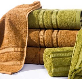 BAMBUSOVÝ UTERÁK MILA11 70X140 CM HORČICOVÁ