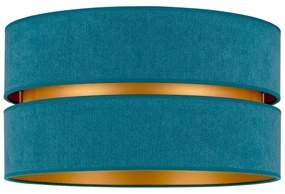 Duolla - Stropné svietidlo DUO 1xE27/40W/230V pr. 40 cm tyrkysová/zlatá