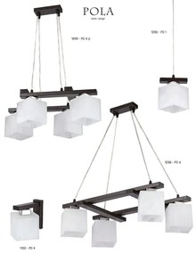 Jupiter 1097 - PO 3 - Luster POLA 3xE27/60W/230V wenge