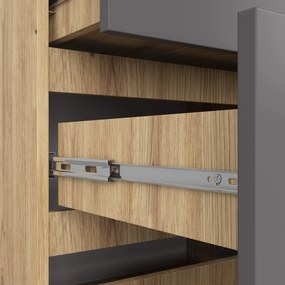 Komoda Kuba 120 cm dub artisan/grafit