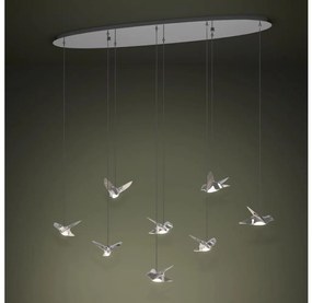 Eglo 390401 - LED Stmievateľný luster na lanku PARATEBUENO 8xLED/4,2W/230V chróm