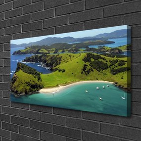 Obraz na plátne More pláž les príroda 120x60 cm