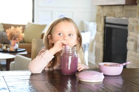 Silikónová škatuľka na desiatu s viečkom Mačka - 350 ml