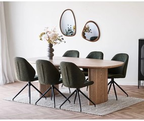 Jedálenský stôl v dekore jaseňa 110x210 cm Serra – House Nordic