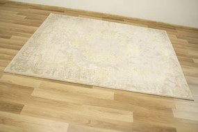 Koberec Allora Plus 9435A Ornament krémový / béžový / zlatý
