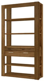 Regál Velvet II 18 125 cm z masívu dub rustikálny