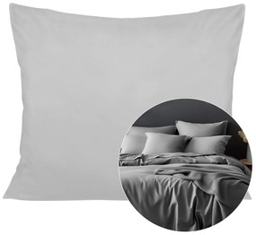 SATÉNOVÁ OBLIEČKA NA VANKÚŠ 50X70CM SIVÁ