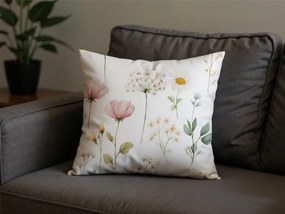 Polybavlnená obliečka na vankúš PETALUNE POLY 45x45 cm, krémová