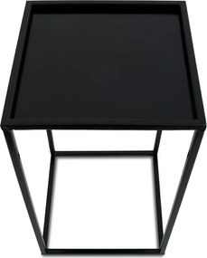 STOJAN NA KVETINÁČ SIMPLE 40X24X24 CM ČIERNA