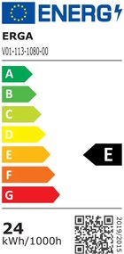 Erga Harper, LED zrkadlo 100x80cm, 2760 lm, 6500K, predné/zadné osvetlenie, ERG-V01-113-1080-00