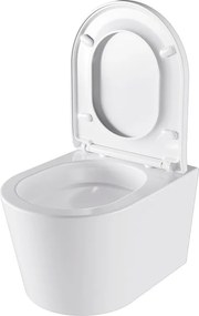 BPS-koupelny Závesná WC misa so SoftClose sedadlom HYD-4665, biela