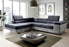 Rohová sedacia súprava SELVA, 275x90x202, monolith 84, ľavá