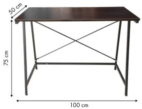 Sammer Počítačový stôl v hnedej farbe ZIS-08