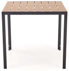 Záhradný stôl Fierro 80 cm hnedý/čierny