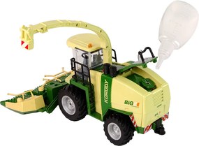 LEAN Toys Diaľkovo ovládaný kombajn s dymom, svetlom a zvukom, 2,4 GHz, mierka 1:24