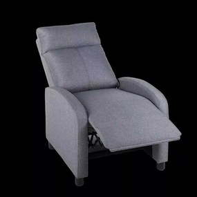 LuxuryForm DESIGN Televízne kreslo RUFO s polohovaním - šedé