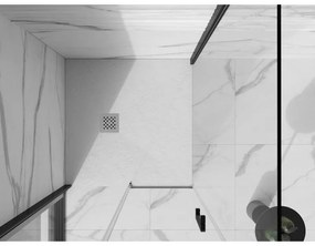 Mexen Stone+, štvorcová vanička z minerálneho kompozitu 70 x 70 cm, biela, 44107070