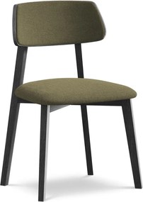 Zelená jedálenská stolička z masívneho dreva Niu – Makamii