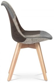 Jedálenská stolička BOLZANO III - masív buk, patchwork