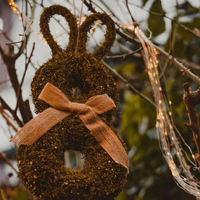 DECOLED Veľkonočná dekorácia zajaca na zavesenie, 40 cm