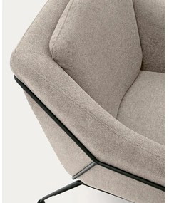 Béžové kreslo Brida – Kave Home