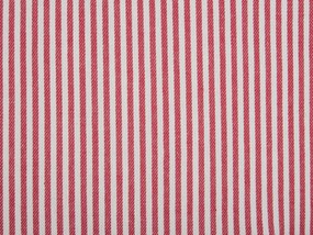 Bavlnený dekoratívny vankúš 45 x 45 cm červená/biela AALITA Beliani