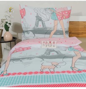 Detské obliečky Eiffel EMI, Štandardný set jednolôžko obsahuje 1x 140x200 + 1x 70x90