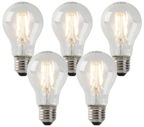 Sada 5 LED žiaroviek E27 číre 3W 250lm 2200K