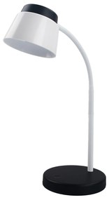 TOP-LIGHT Stolová LED lampa do kancelárie EMMA C, 5W, denná biela, čierna, biela