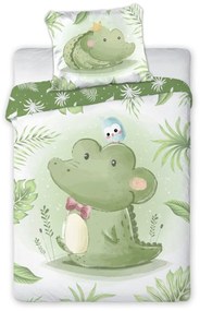 DETSKÉ BAVLNENÉ OBLIEČKY CROC 100X135 CM, 1KS 40X60 CM VZOROVANÉ