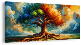 Obraz strom života v žiare slnka