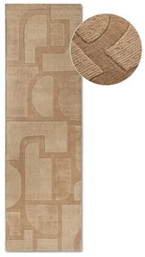 Béžový ručne tkaný vlnený behúň 80x250 cm Alexis – Villeroy&amp;Boch