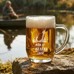 Pieskovaný polliter na pivo Mám to na háku