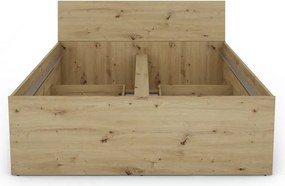 Posteľ so zásuvkami Carlos 140x200, dub artisan