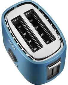 Sencor - Hriankovač s dvoma štrbinami a ohrievacím roštom 1000W/230V modrý