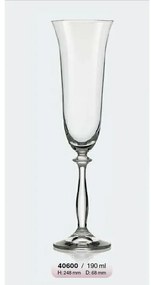 BOHEMIA ANGELA POHÁR NA ŠAMPANSKÉ 190ML SADA 6 KS
