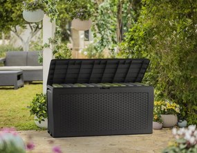 Záhradný box Samoa Rattan Box 270L grafitový