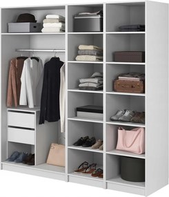 Šatníková skriňa Kasandra VI (biela)