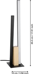 Eglo 900492 - LED Stolná lampa PANAGRIA LED/12W/230V