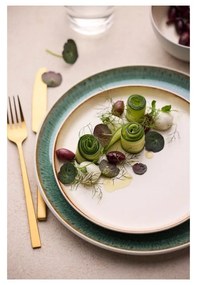 Biely/zelený tanier z kameniny ø 27 cm Gastro White/Green – Bitz