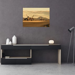 Sklenený obraz - Letectvo (70x50 cm)