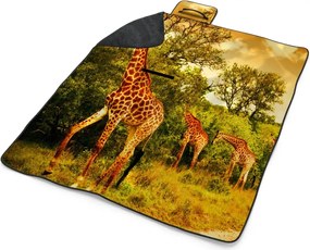 Sablio Plážová deka Žirafy: 200x140 cm