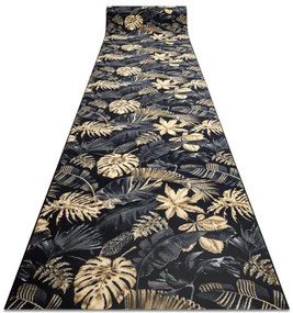 Protišmykový behúň MONSTERA Listy zlatý - Výpredaj