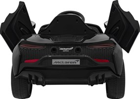 Ramiz McLaren Artur batéria pre deti čierna + pohon 4x4 + diaľkové ovládanie + pomalý štart + EVA + LED Audio